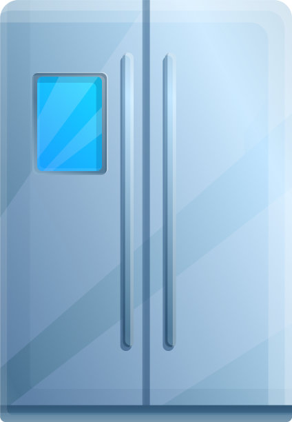 大冰箱图标卡通风格图片下载