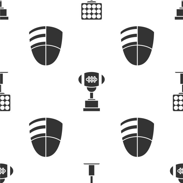 设置明亮的球场灯光奖杯和美国图片下载