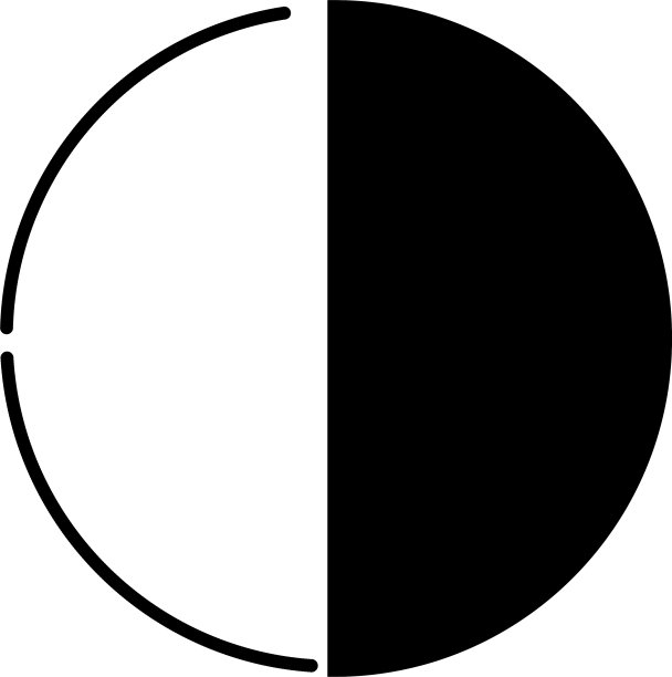 半圆徽章线性半圆图标图片下载