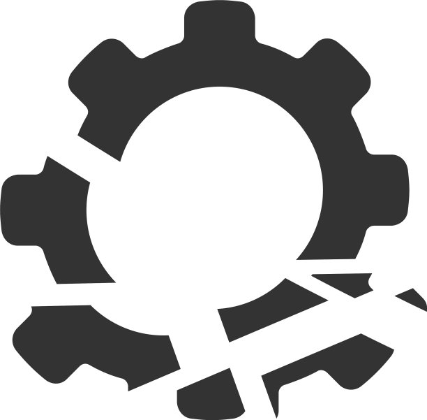 平齿轮破坏图标图片下载