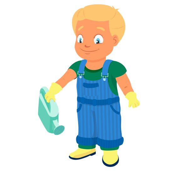 拿着喷壶的男孩图片下载