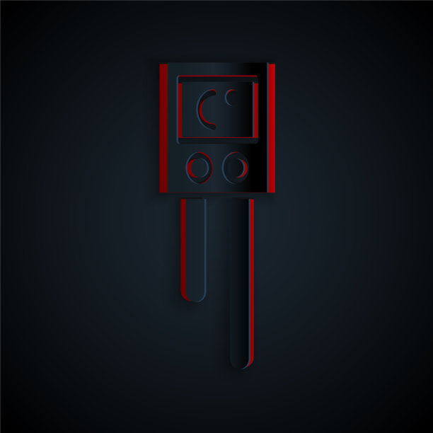 剪纸温湿度传感器图标图片下载