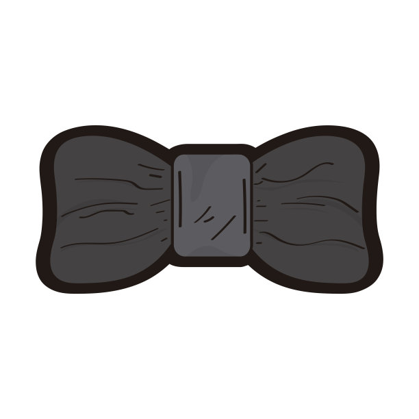 孤立的领结图标图片下载