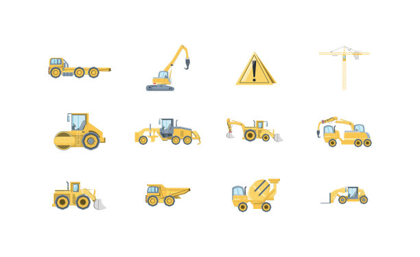孤立施工图标集设计图片下载