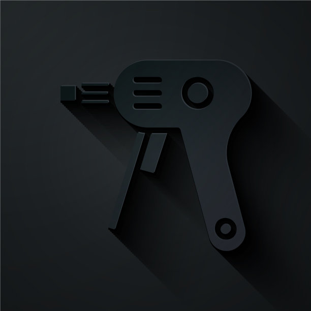 切纸电热胶枪图标隔离上图片下载