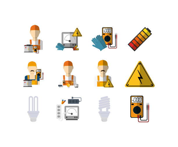 隔离电气设备图标集设计图片下载