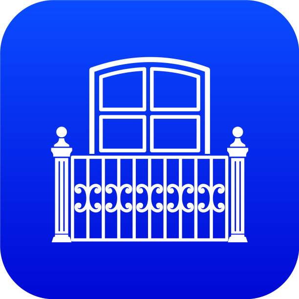 窗阳台图标简约风格图片下载