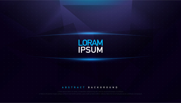 深蓝色的多边形抽象背景图片下载