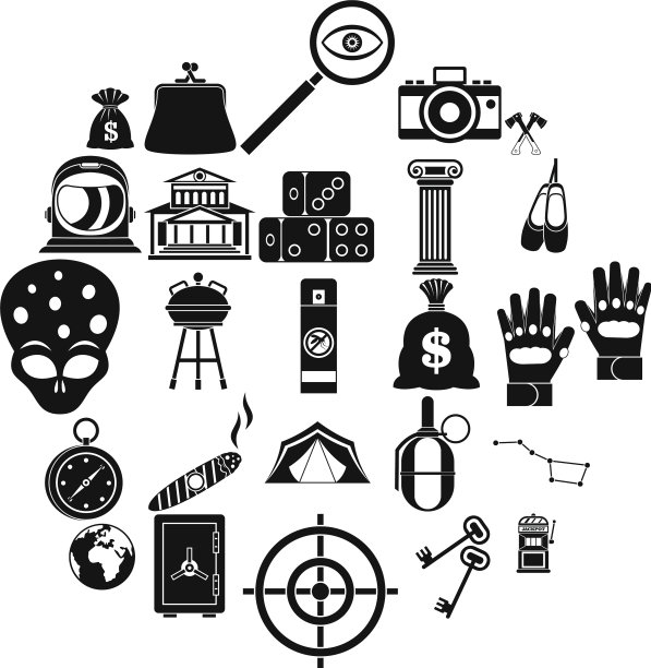 大钱图标设置简单的风格图片下载