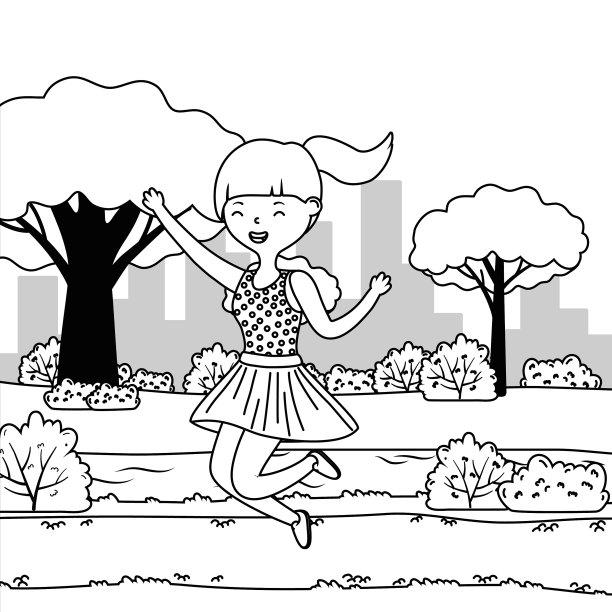 少女卡通设计图片下载