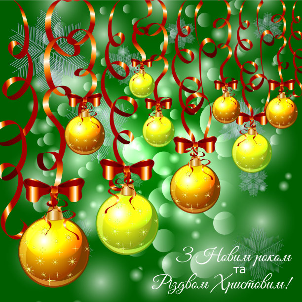 绿色的圣诞背景与雪花雪花图片下载