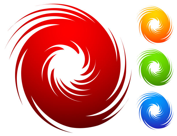 彩色螺旋套抽象漩涡旋转设计图片下载