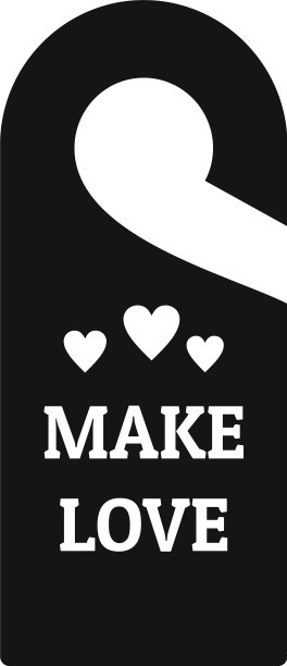 让爱衣架标签图标简单的风格图片下载