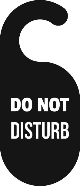 不打扰酒店标牌图标简单的风格图片下载