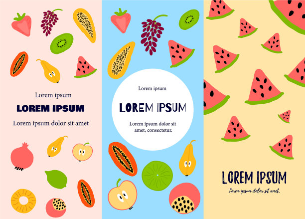 用水果设置销售传单模板图片下载