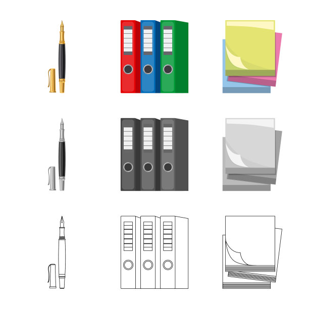 办公用品标识设计图片下载