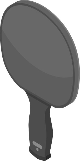 乒乓球拍箱图标等距样式图片下载