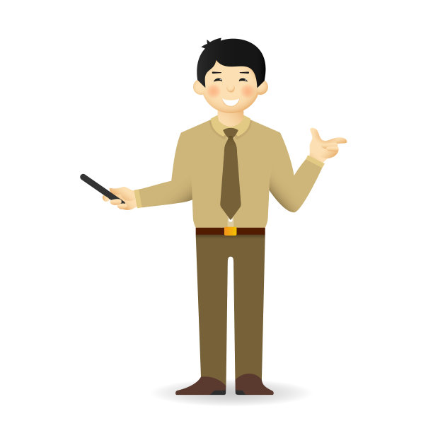 厚脸皮的亚洲人在衬衫和裤子摆姿势图片下载