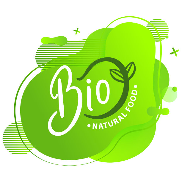 天然产品素食食品贴纸套装图片下载