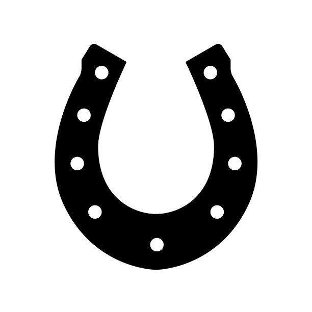 马蹄铁图标象征好运图片下载
