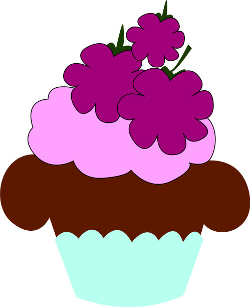 想象黑莓蛋糕的装饰或颜色图片下载