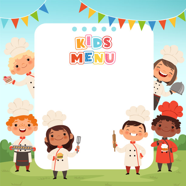 儿童烹饪背景儿童厨师图片下载