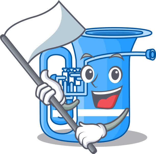 与旗帜微型大号在卡通的形状图片下载