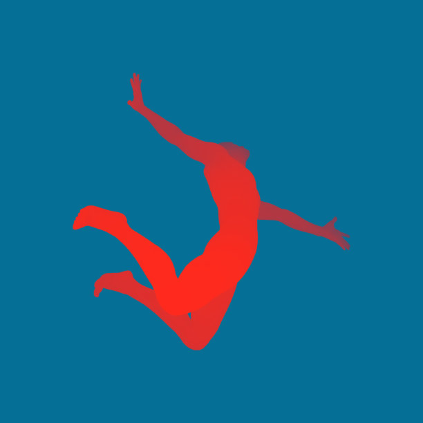 商业自由幸福概念3d人图片下载