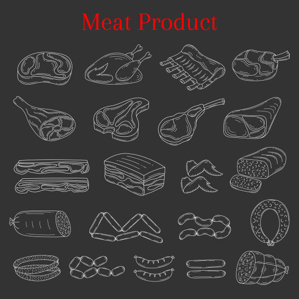 用不同种类的肉图片下载