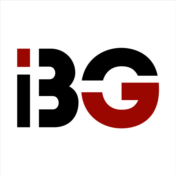 Bg ibg大首字母几何字母公司标志图片下载