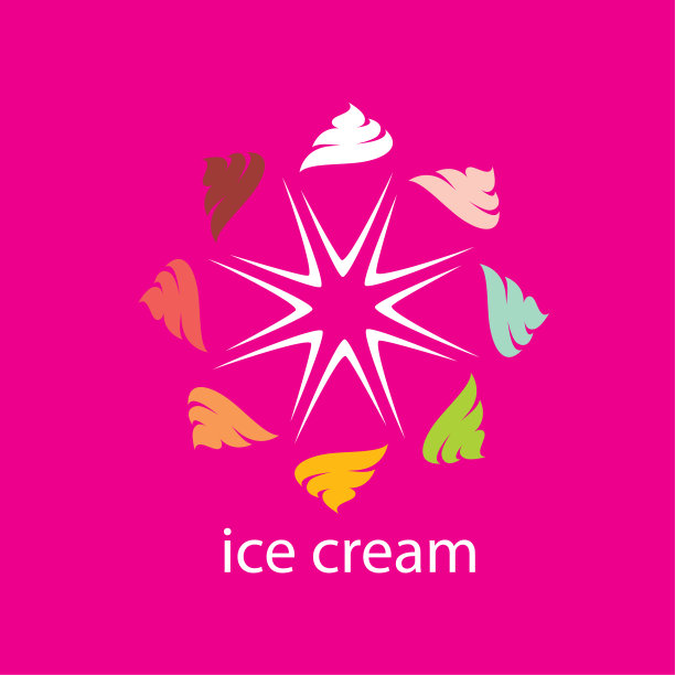 标志的冰淇淋图片下载