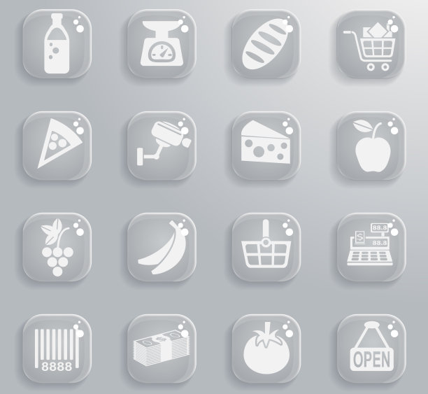 杂货店图标集图片下载