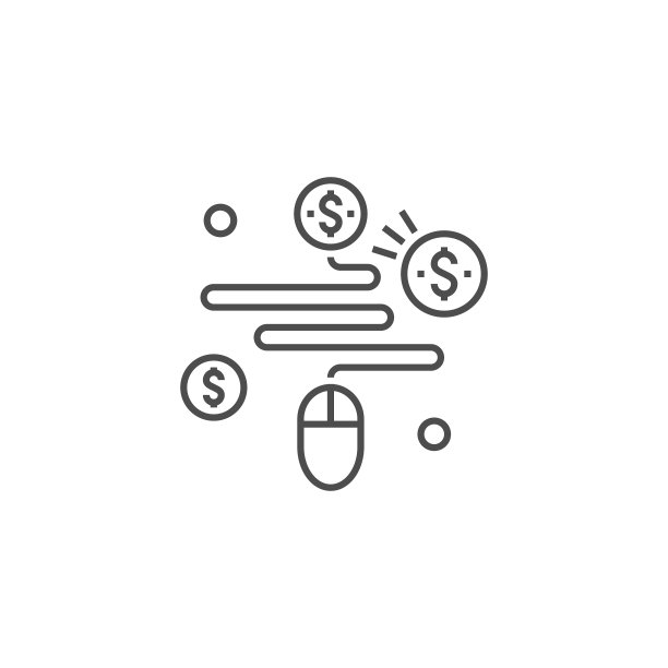 按点击付费线性图标图片下载