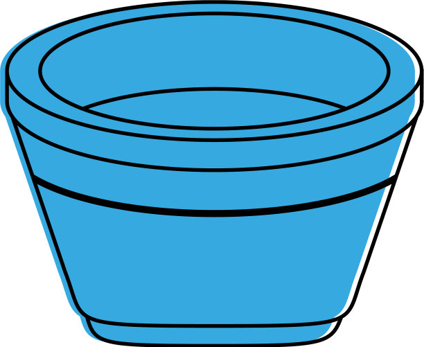 木制浴缸水疗对象图标形象图片下载