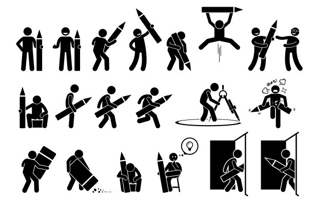 用大铅笔和橡皮擦画人物图片下载