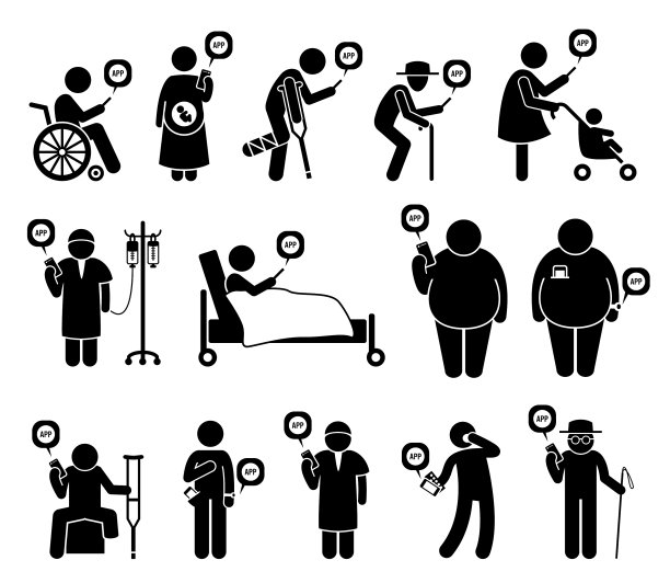 医疗保健手机app供人们使用图片下载