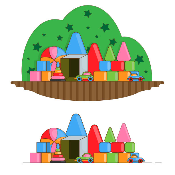 孩子们的房间里有一套玩具图片下载