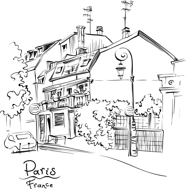 舒适的巴黎大街法国图片下载