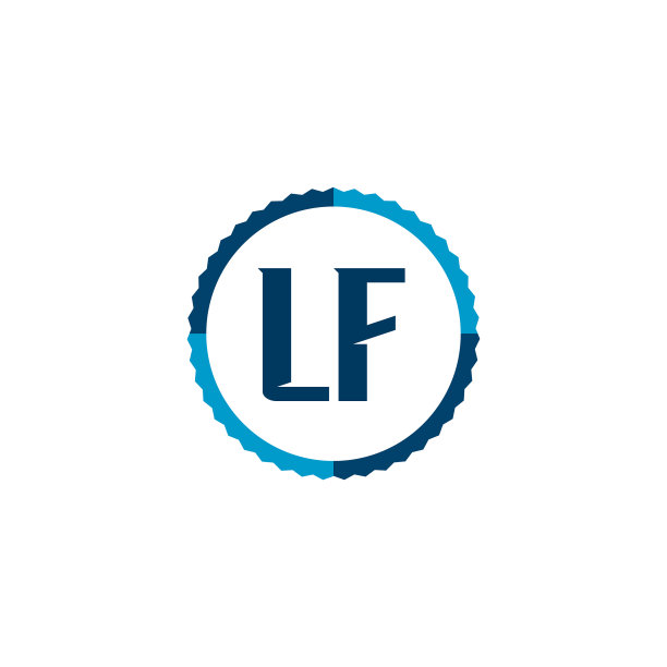 字母LF标志模板设计图片下载