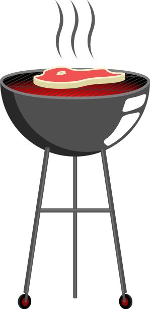 俯视图烧烤架图片下载