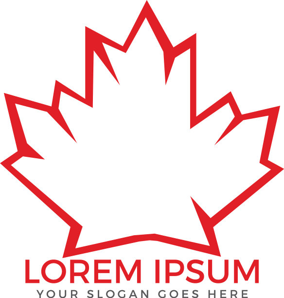 枫叶标志设计图片下载