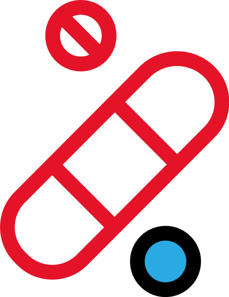 医药药丸图标轮廓风格图片下载