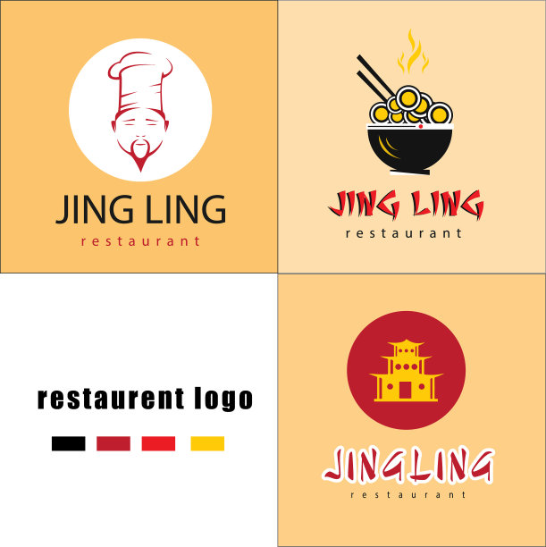 中餐厅标识模板图片下载