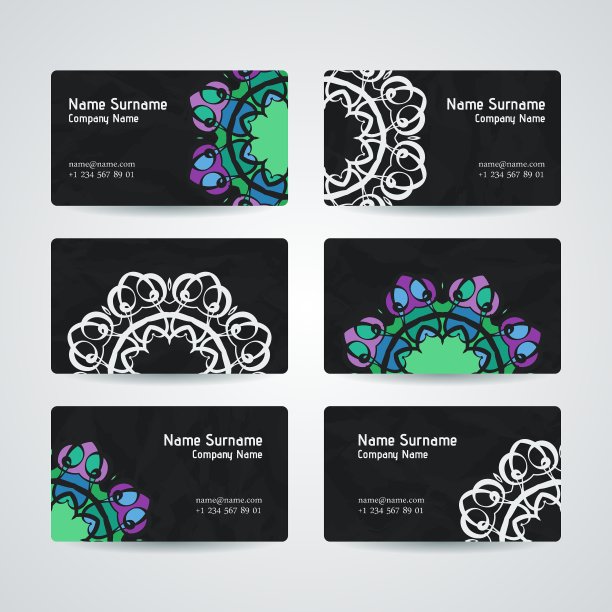 一套设计模板与名片图片下载