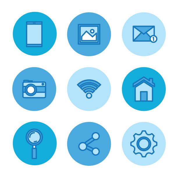 科技社交媒体在线元素合集图片下载