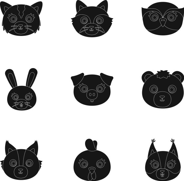 一套关于野生和家养动物的图片图片下载