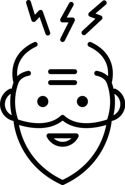 高级男子疾病图标轮廓风格图片下载