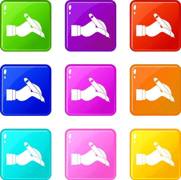 手握黑色笔集9图片下载