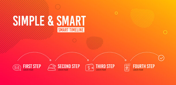 圣诞老人帽信使和美元钱包图标集图片下载