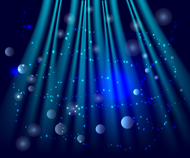 蓝色的海洋和泡沫照亮了光明图片下载